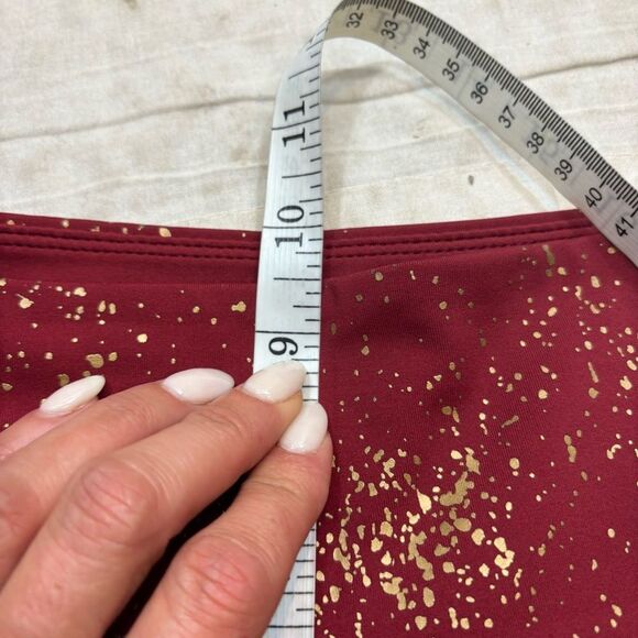 Zyia Active Red Stay Gold Light n Tight Hi-Rise 7/8 Leggings Size 4. - Picture 10 of 14